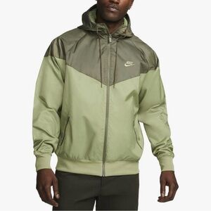 Nike Sportswear Windrunner Men's Hooded Jacket Size M Medium Olive 727324-334